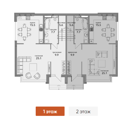 Таунхаус 122кв.м
