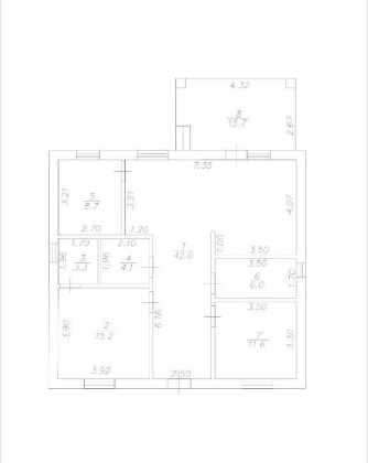Дом 95кв.м на 4сот.