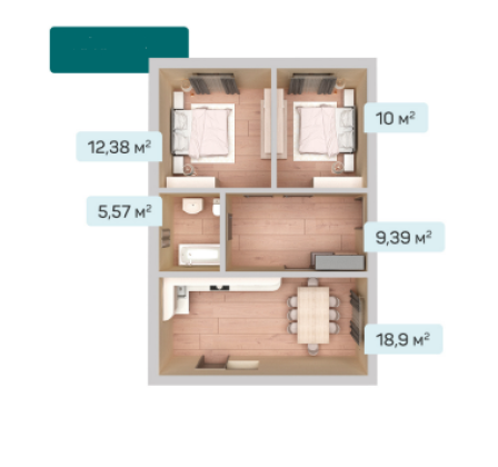 Дом 56кв.м на 3сот