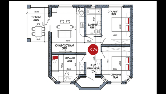 Дом 75кв.м на 6 сотках