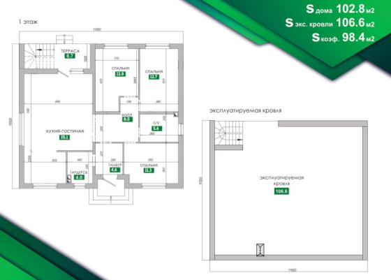 Дом 100кв.м на 4 сотках ИЖС