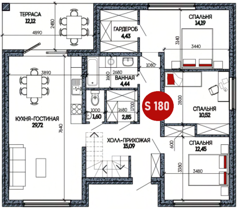 Дом с Газом180 кв.м. 6 соток ИЖС в Ин...