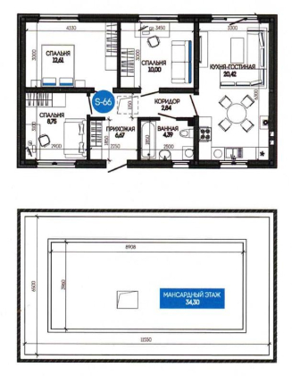 Дом с газом 100 кв.м 4 сот п. Индустр...