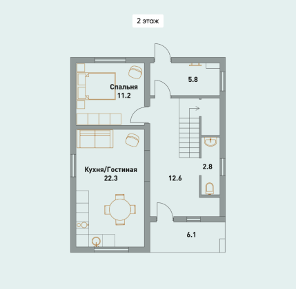 Дом Хай-Тек 120кв.м на 3сот