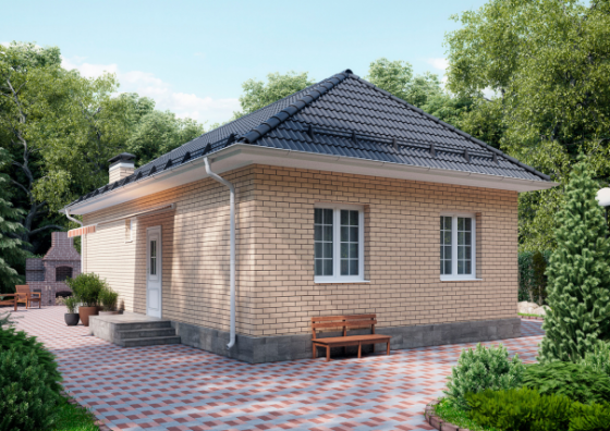 Дом 68 кв.м на 3 сот.