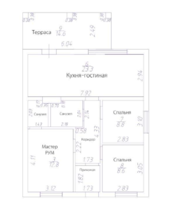 Дом 85кв.м на 3сот