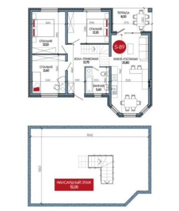 Дом с газом 140 кв.м. ИЖС 6 соток